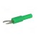 Adapter | banana 4mm socket,fork terminal | 60VDC | 36A | green | 1mΩ paveikslėlis 2
