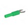 Adapter | banana 4mm socket,fork terminal | 60VDC | 36A | green | 1mΩ paveikslėlis 6