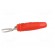 Plug | fork terminals | 500VDC | 10A | red | Overall len: 59.2mm | 2.5mm2 image 3