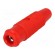 Adapter | 4mm banana | red | banana 4mm socket image 1