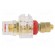 Socket | 3mm banana | 60A | 54.5mm | red,transparent | gold-plated image 3
