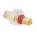 Socket | 3mm banana | 60A | 54.5mm | red,transparent | gold-plated фото 4
