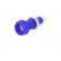 Socket | 4mm banana | 10A | 250VAC | 28.5mm | blue | nickel plated | 10mΩ image 2