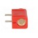 Socket | 4mm banana | 10A | 250VDC | red | silver plated | PCB | insulated image 5