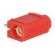 Socket | 4mm banana | 10A | 250VDC | red | silver plated | PCB | insulated image 6