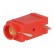 Socket | 4mm banana | 10A | 250VDC | red | silver plated | PCB | insulated image 2