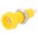 Socket | 4mm banana | 10A | 50VDC | 28.5mm | yellow | nickel plated | 10mΩ image 1