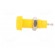 Socket | 4mm banana | 10A | 50VDC | 28.5mm | yellow | nickel plated | 10mΩ image 3