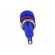 Socket | 4mm banana | 10A | 60VDC | blue | nickel plated | insulated image 5