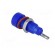 Socket | 4mm banana | 10A | 60VDC | blue | nickel plated | insulated image 4