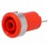 Socket | 4mm banana | 10A | 60VDC | Cutout: Ø12.2mm | red | insulated image 1