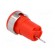 Socket | 4mm banana | 10A | 60VDC | Cutout: Ø12.2mm | red | insulated image 4