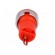 Socket | 4mm banana | 10A | 60VDC | Cutout: Ø12.2mm | red | insulated image 5