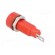 Socket | 4mm banana | 10A | 60VDC | red | nickel plated | screw,on panel image 4