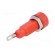 Socket | 4mm banana | 10A | 60VDC | red | nickel plated | screw,on panel image 6