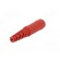 Socket | 4mm banana | 10A | 70VDC | red | nickel plated | on cable | Ø: 2mm image 6