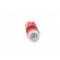 Socket | 4mm banana | 15A | 48VDC | red | nickel plated | on panel image 5