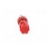 Socket | 4mm banana | 15A | 48VDC | red | nickel plated | on panel image 9