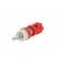 Socket | 4mm banana | 15A | 48VDC | red | nickel plated | on panel image 6