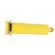Socket | 4mm banana | 16A | 6000V | yellow | gold-plated | on panel image 3