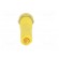 Socket | 4mm banana | 16A | 6000V | yellow | gold-plated | on panel фото 5