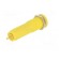 Socket | 4mm banana | 16A | 6000V | yellow | gold-plated | on panel image 6