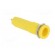Socket | 4mm banana | 16A | 6000V | yellow | gold-plated | on panel image 8