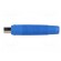Socket | 4mm banana | 16A | 60VDC | blue | nickel plated | on cable | 3mΩ paveikslėlis 3