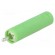 Socket | 4mm banana | 20A | 1kVAC | green | nickel plated | -25÷80°C paveikslėlis 1