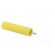 Socket | 4mm banana | 20A | 1kV | 1kVAC | 29.5mm | yellow | nickel plated image 8