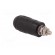 Socket | 4mm banana | 20A | black | screw | insulated image 4