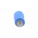 Socket | 4mm banana | 20A | blue | screw | insulated image 5