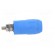 Socket | 4mm banana | 20A | blue | screw | insulated image 7
