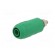 Socket | 4mm banana | 20A | green | screw | insulated фото 2