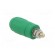 Socket | 4mm banana | 20A | green | screw | insulated фото 4