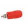 Socket | 4mm banana | 20A | red | screw | insulated image 7