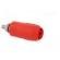 Socket | 4mm banana | 20A | red | screw | insulated image 8