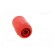 Socket | 4mm banana | 20A | red | screw | insulated image 9