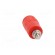 Socket | 4mm banana | 20A | red | screw | insulated image 5