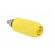 Socket | 4mm banana | 20A | yellow | screw | insulated image 8