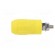 Socket | 4mm banana | 20A | yellow | screw | insulated image 3