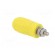 Socket | 4mm banana | 20A | yellow | screw | insulated image 4