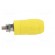 Connector: 4mm banana | socket | 20A | yellow | screw | insulated фото 7