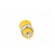Socket | 4mm banana | 24A | 1000VDC | 24.5mm | yellow | nickel plated image 5