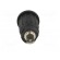 Socket | 4mm banana | 24A | 1.5kVDC | black | nickel plated | on panel фото 5