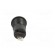 Socket | 4mm banana | 24A | 1kV | black | nickel plated | on panel,screw image 5