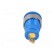Socket | 4mm banana | 24A | 1kV | Cutout: Ø12.2mm | blue | gold-plated image 5