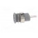 Socket | 4mm banana | 24A | 1kV | Cutout: Ø12.2mm | grey | nickel plated image 3