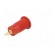 Socket | 4mm banana | 24A | 1kV | Cutout: Ø12.2mm | red | gold-plated фото 6