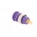 Socket | 4mm banana | 24A | 1kV | Cutout: Ø12.2mm | violet | gold-plated image 4